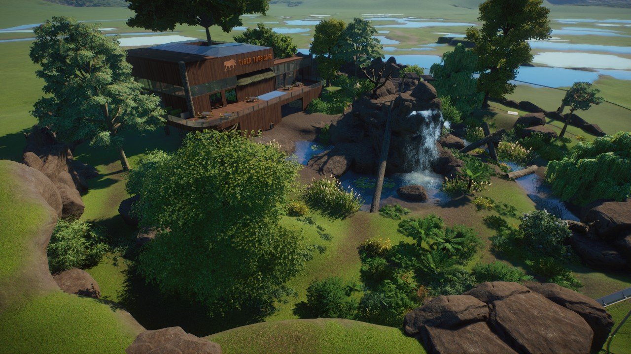 Bengal Tiger Sanctuary & Cafe - Planet Zoo: Console Edition - Frontier ...