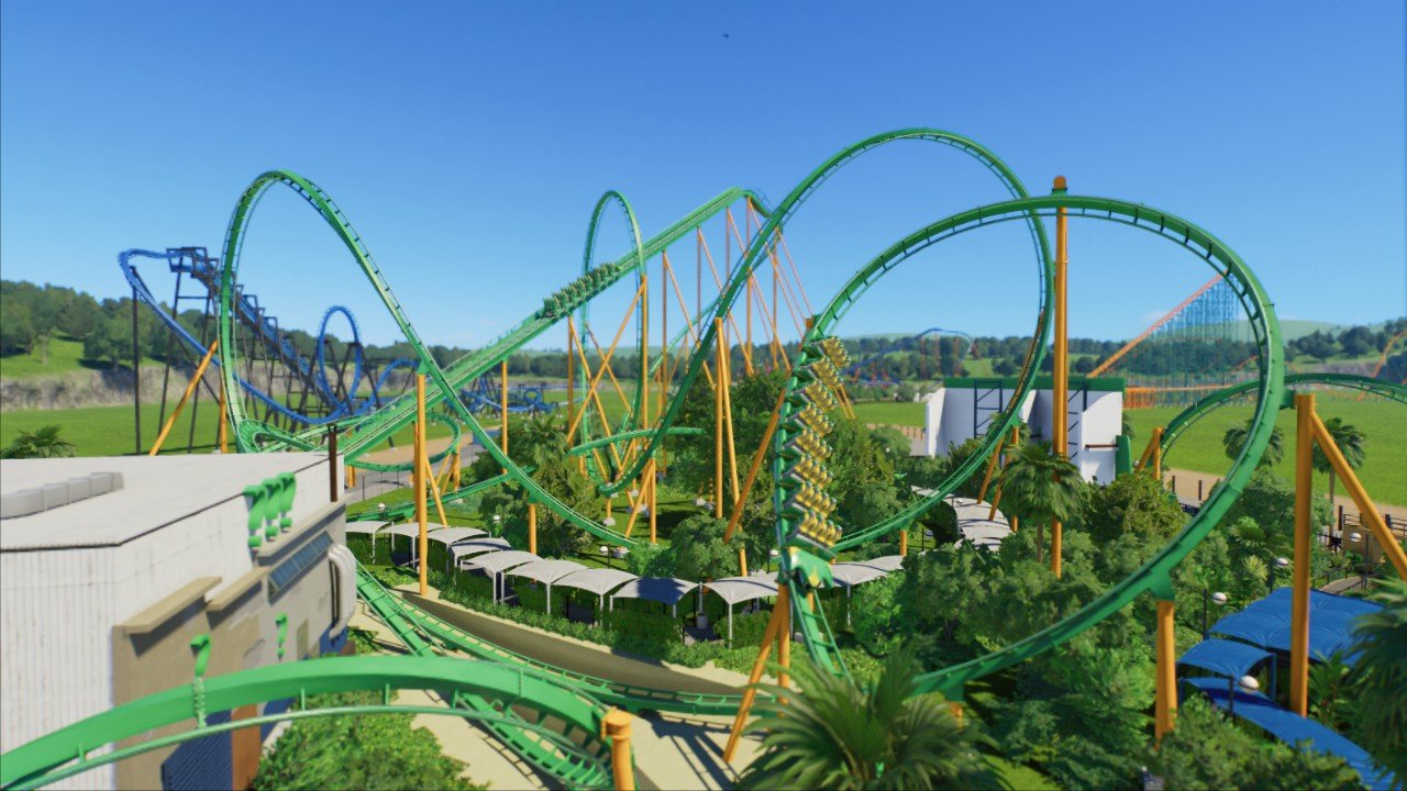 Riddlers Revenge Six Flags Magic Mountain - Workshop - Planet Coaster 2