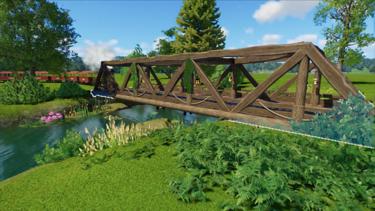 Old wooden bridge