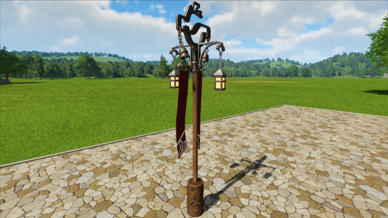 Viking lamp post