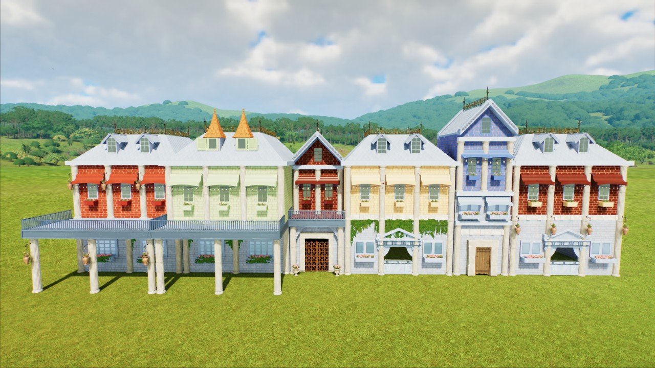  Colorful Facades Custum Scenery