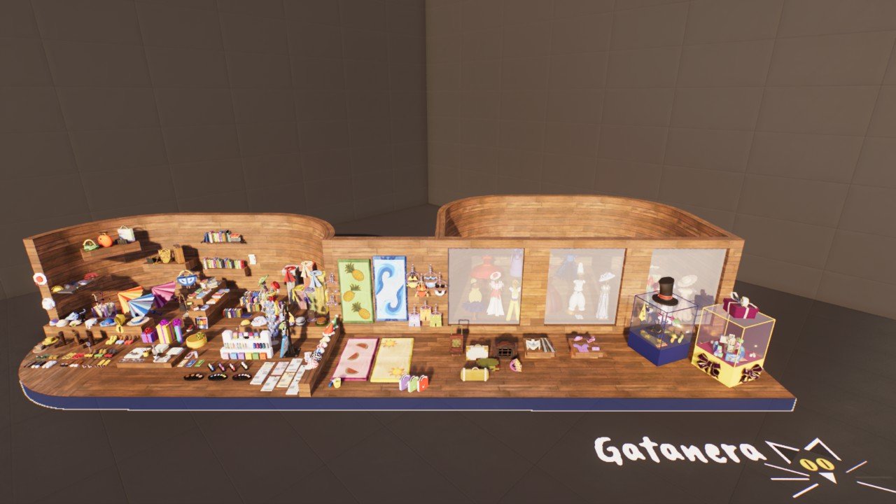 Gata's collection-shop deco