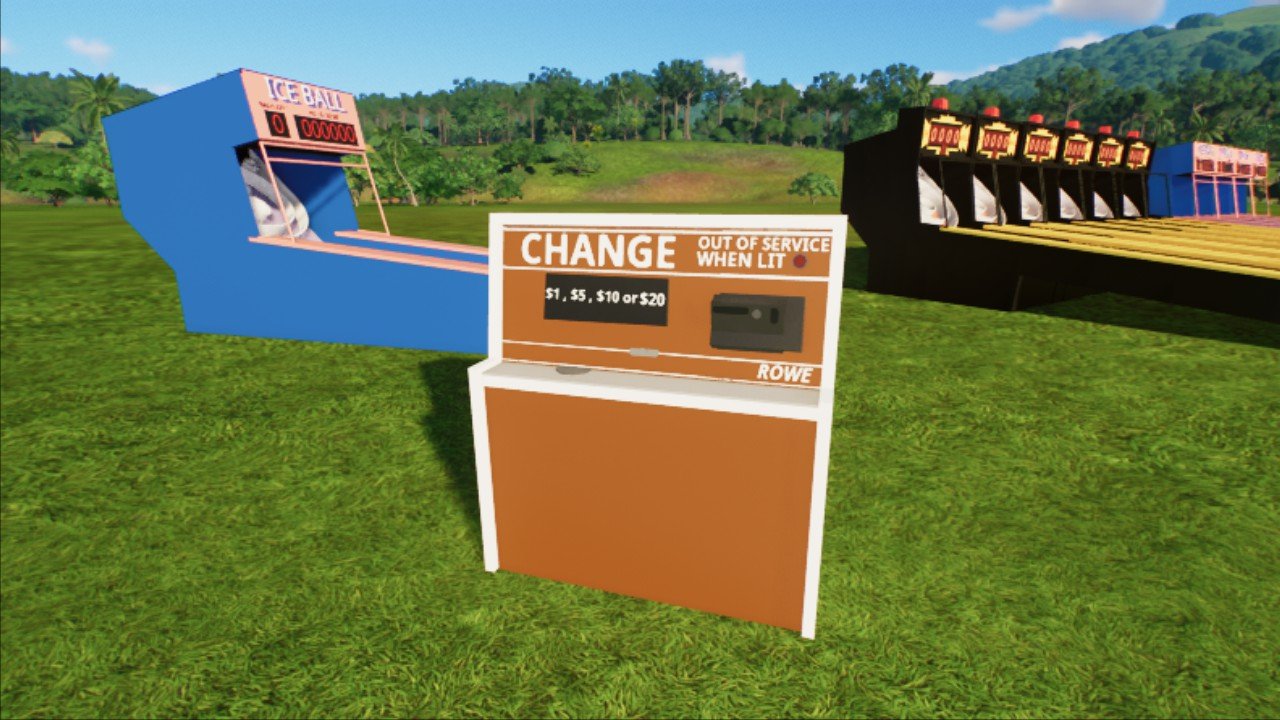Arcade Change or Tokens Machine 2 - Workshop - Planet Coaster 2
