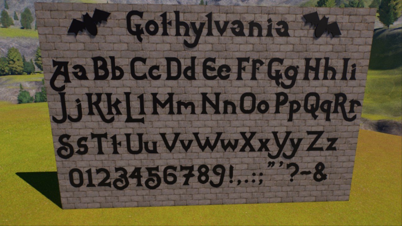 Gothylvania Font 
