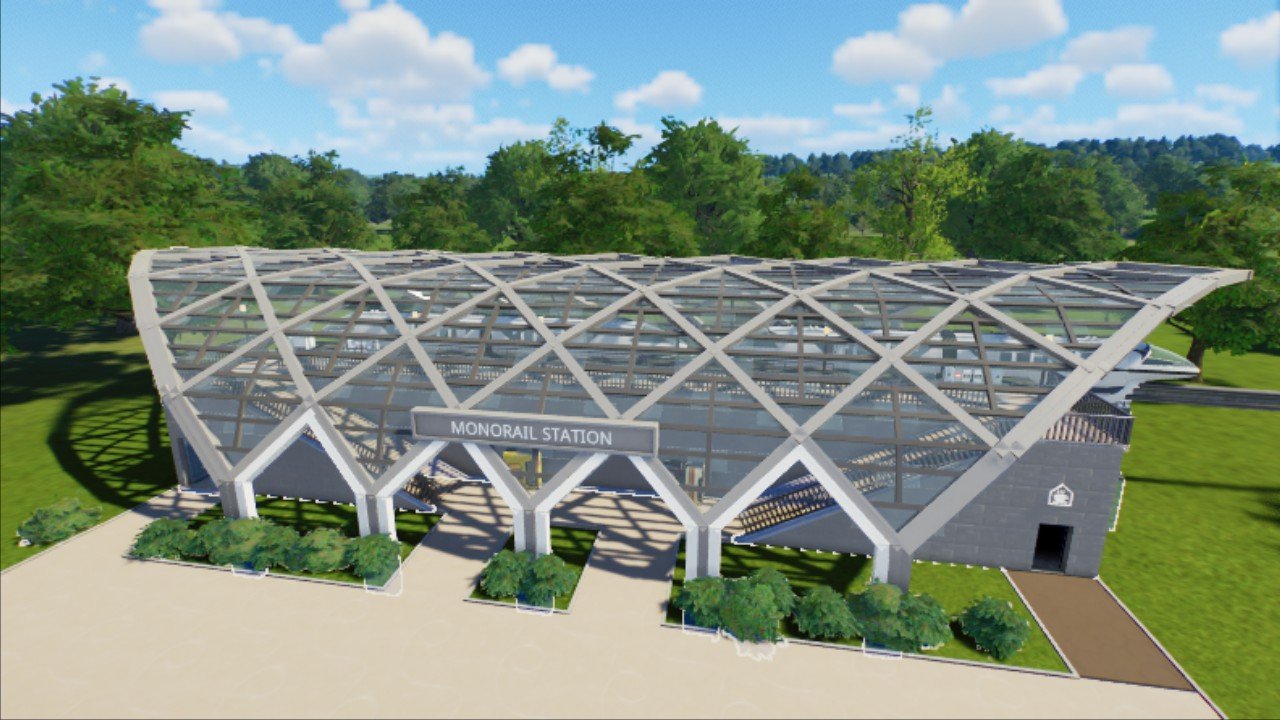 Modern Monorail Station by Vilachi