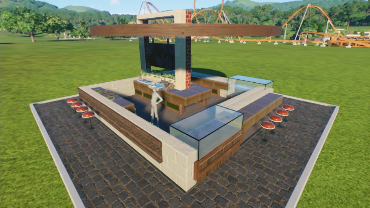 Empty Vendor Kiosk