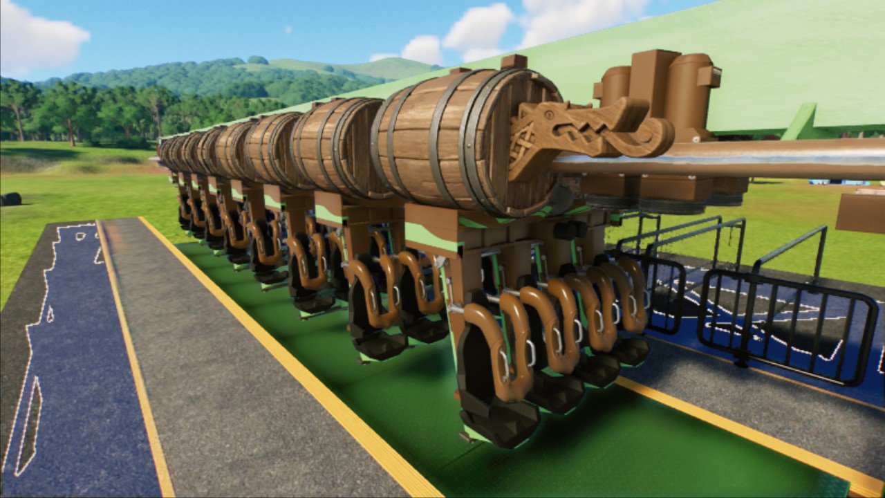 Barrel Dragon B&M Invert Trains - Workshop - Planet Coaster 2