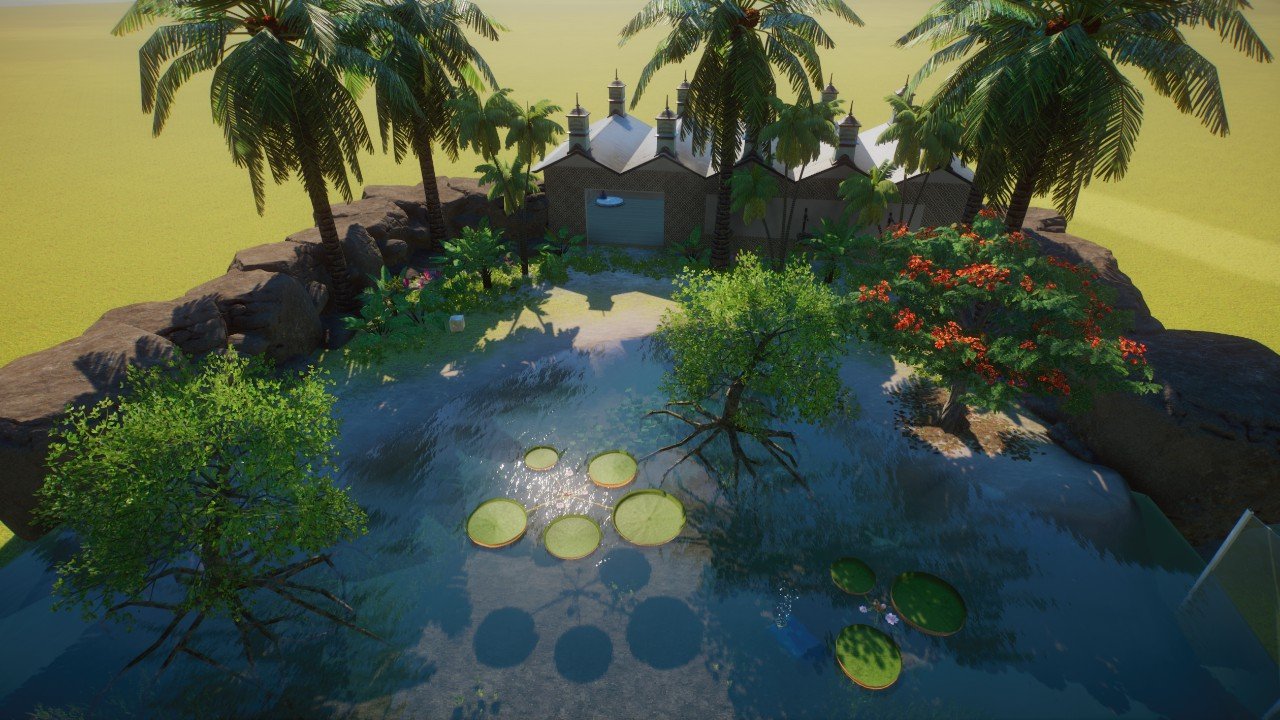 Caiman habitat