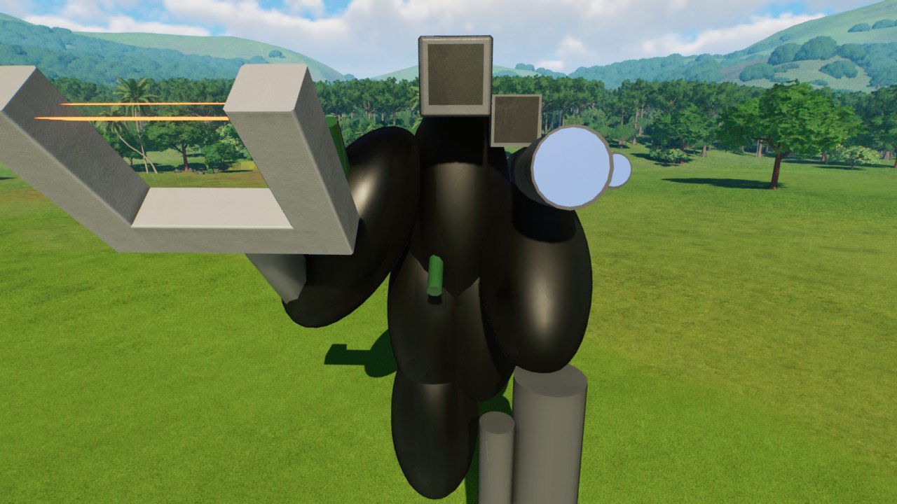Damaged Titan camera man