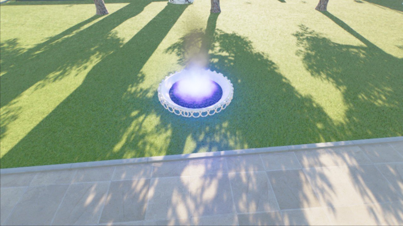 Greek Temple fire Poseidon