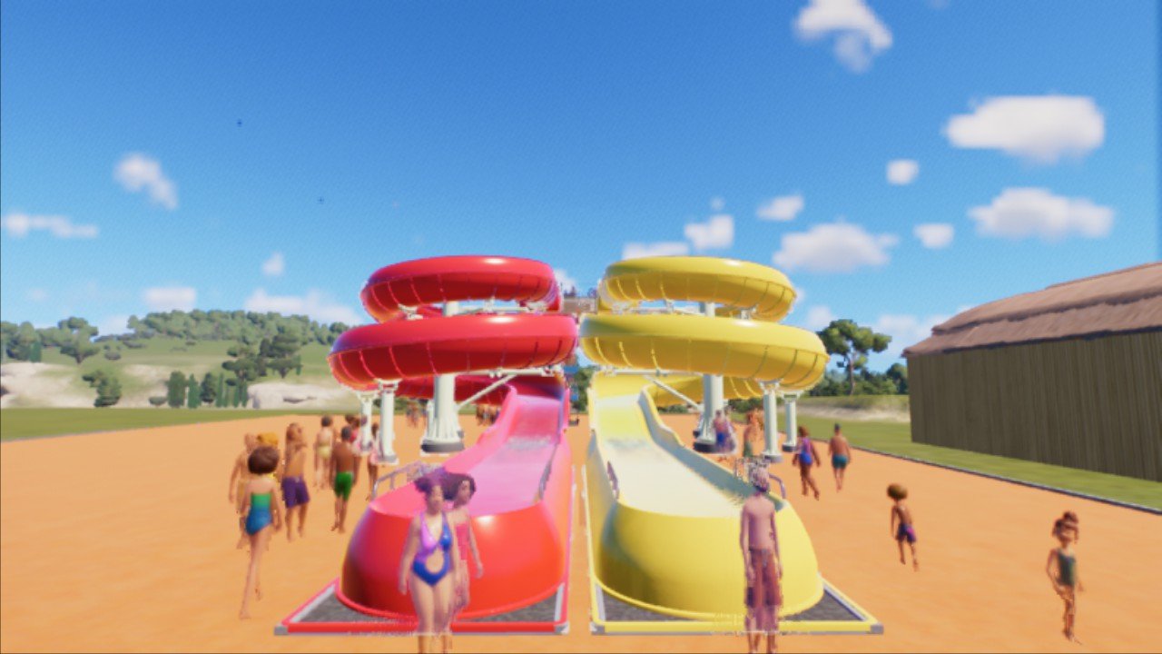 dueling waterslides