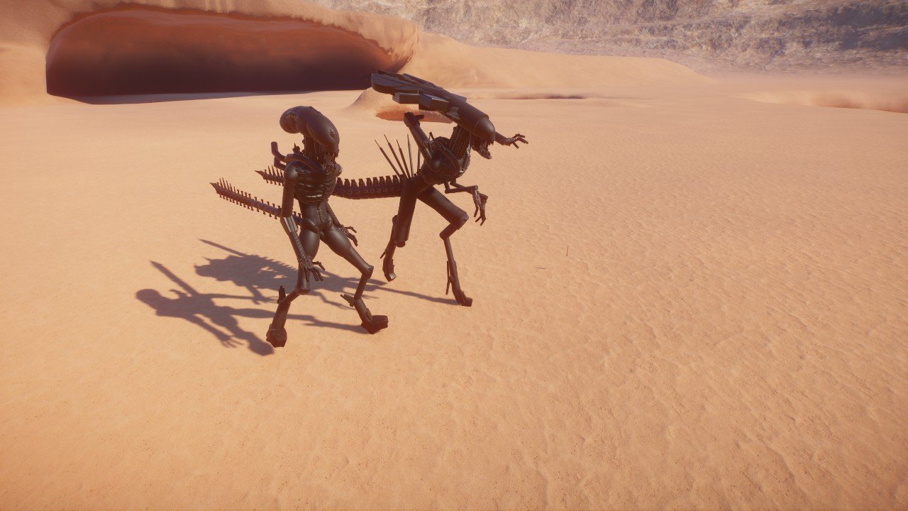 Xenomorph Queen and Soilder