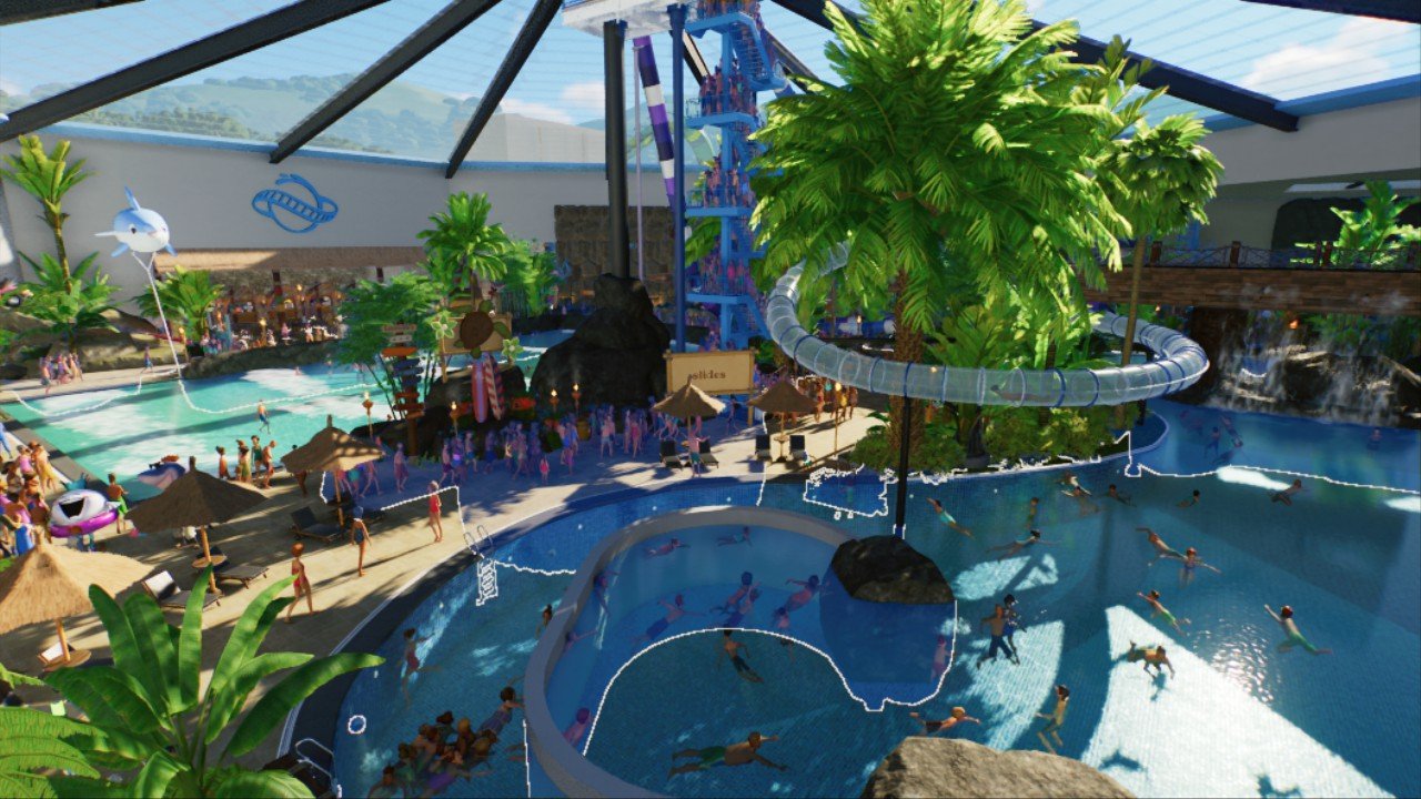 tropical indoor pool!