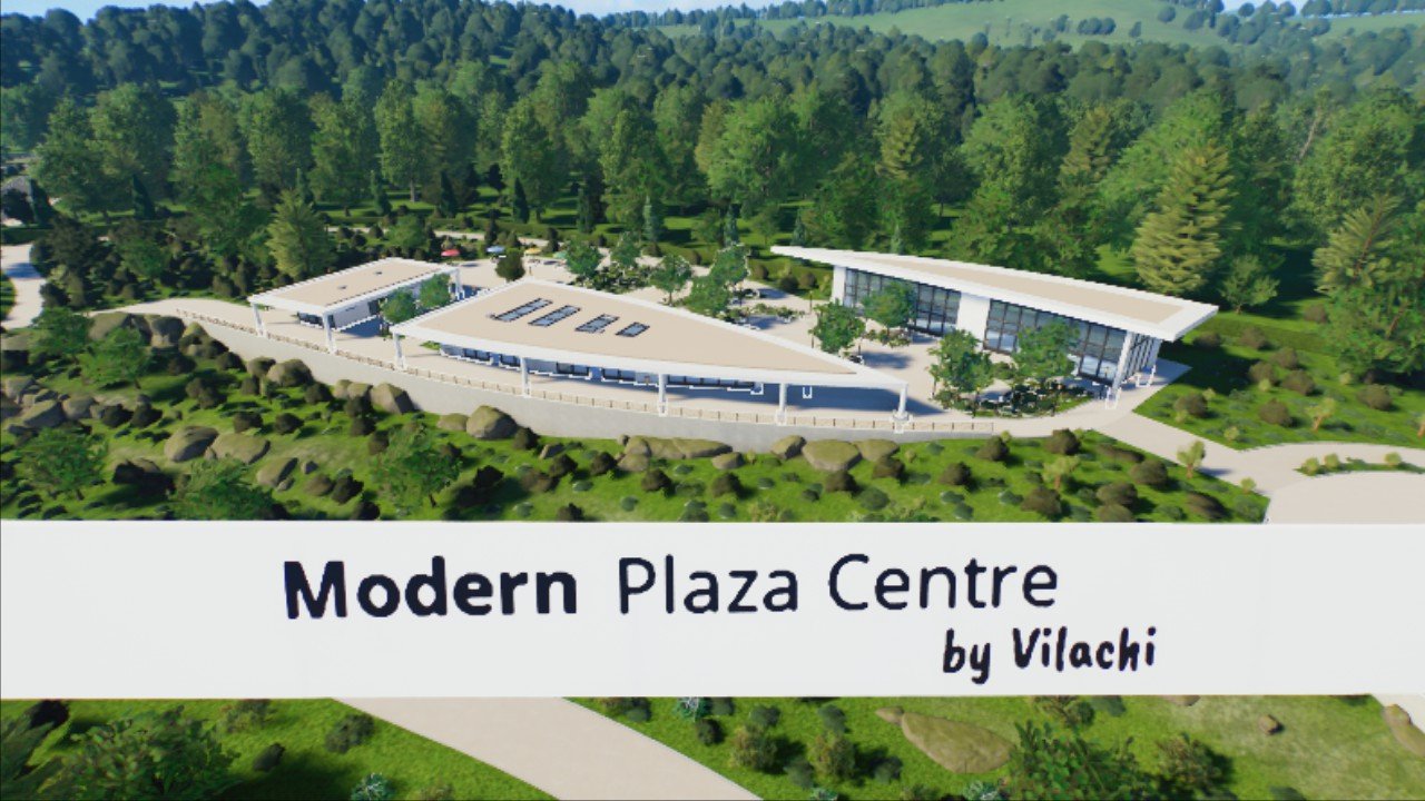 Modern Buildings with Plaza