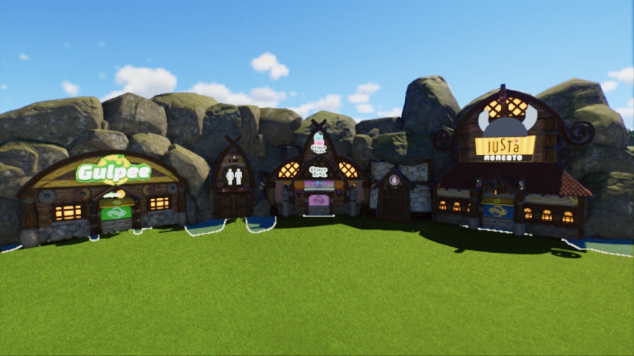 Groupe de boutiques viking semi-troglodyte/viking shop half-troglodyte