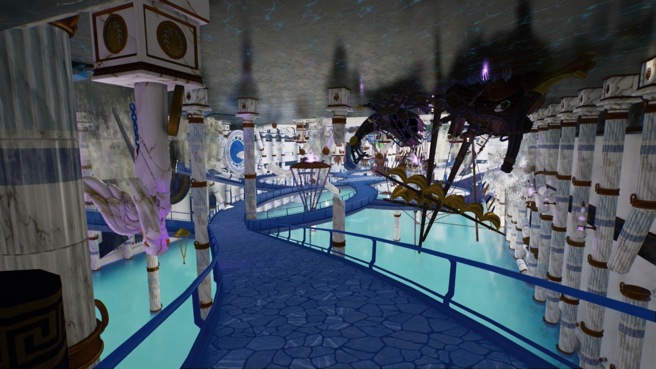 Battle on the Inverted Temple - Workshop - Planet Coaster 2