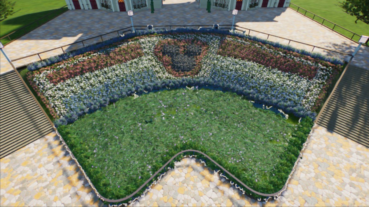 disney flowerbed