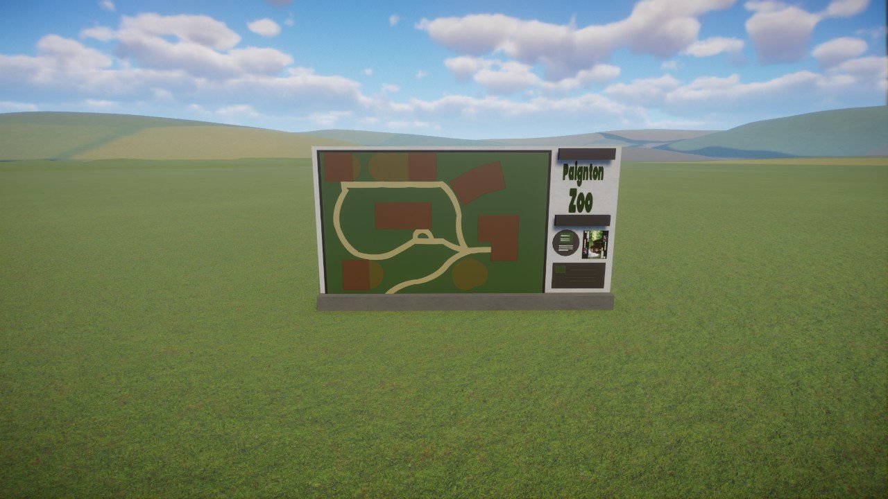 Zoo Map. sign