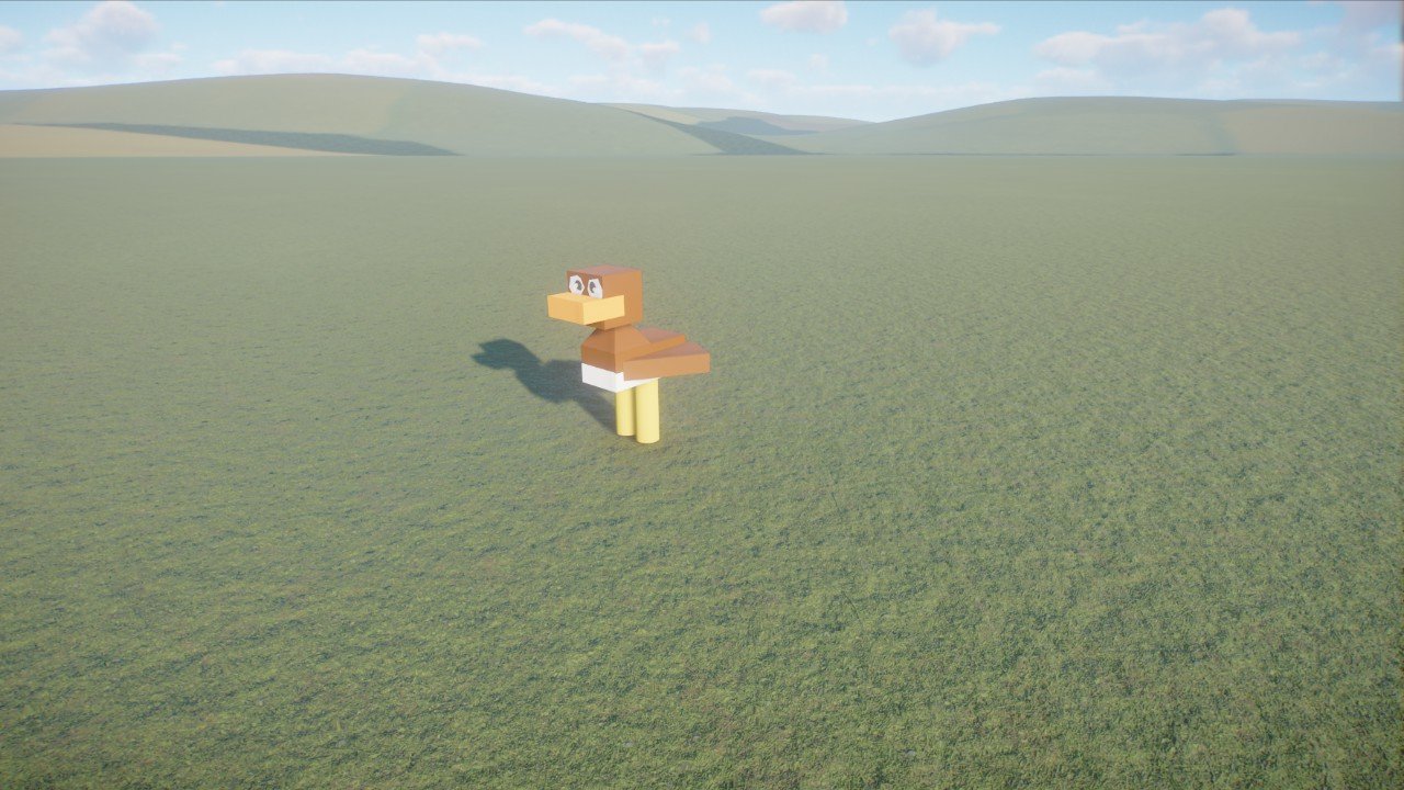 duck flying