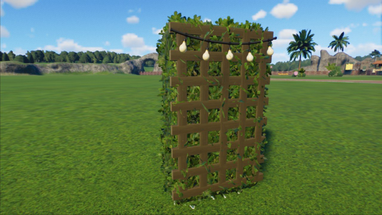 Lighted Hedge Fence