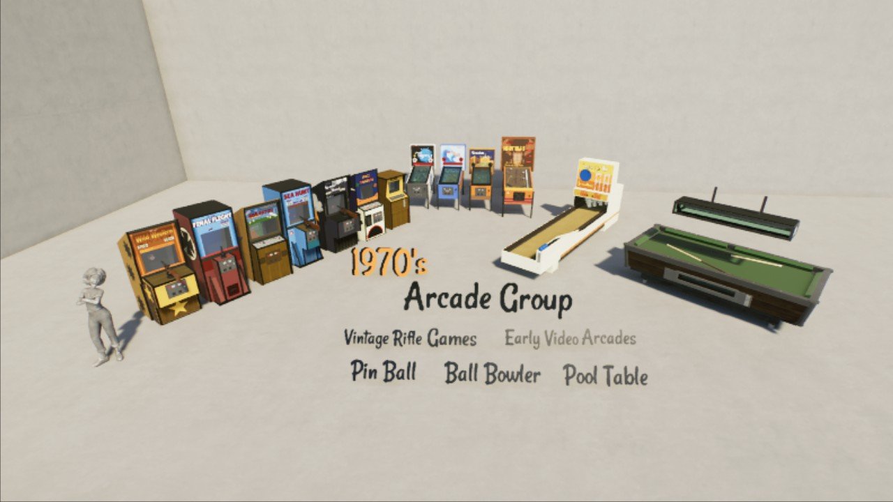 Arcade Group 1970s - Workshop - Planet Coaster 2