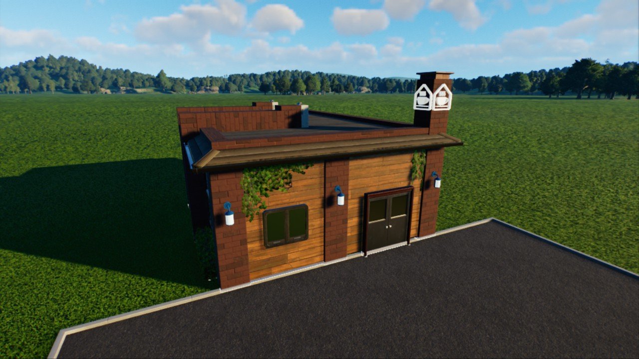 Large Modern Staff Building