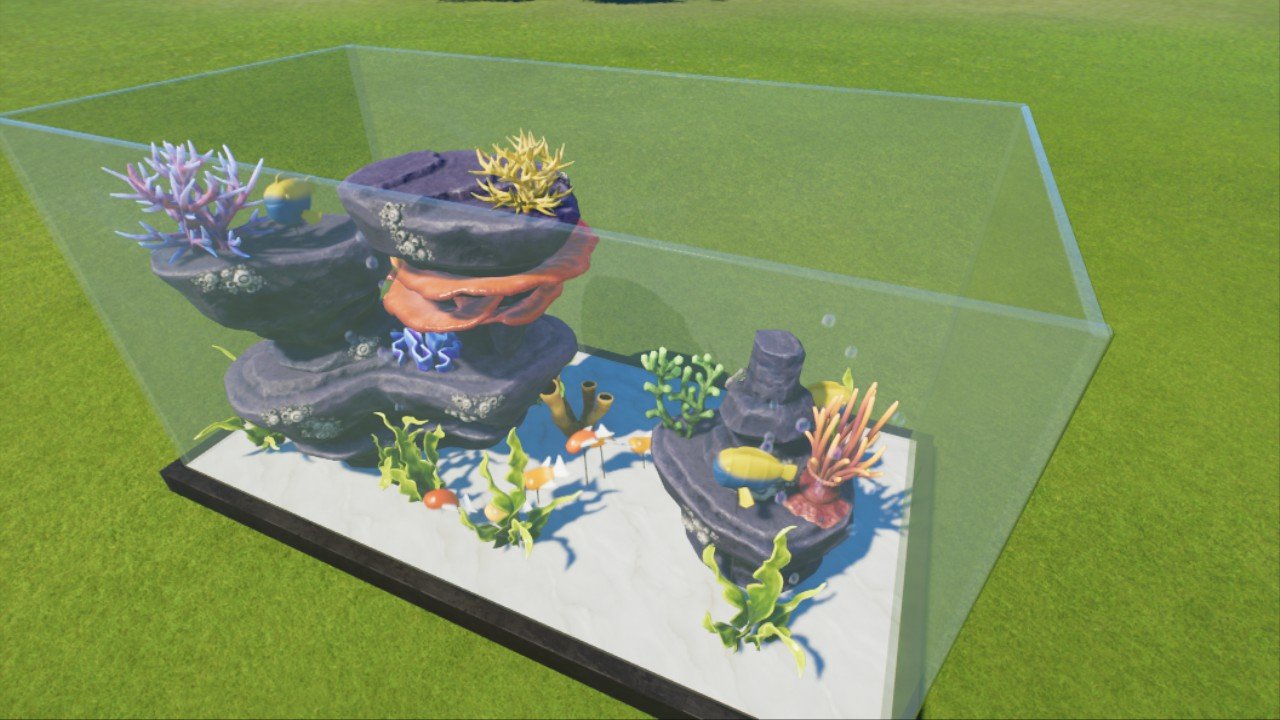 Large aquarium fish tank