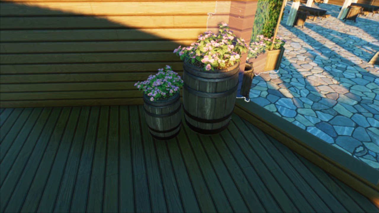 Barrel flower pot
