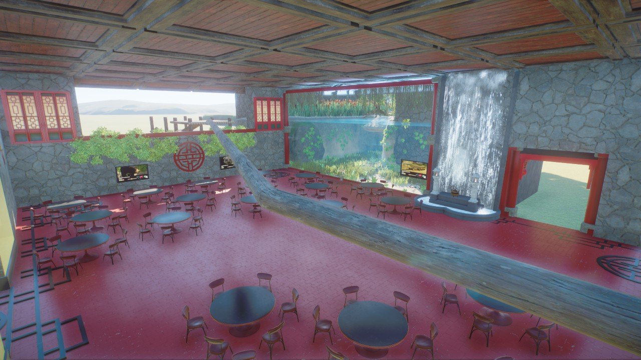 Asian Restaurant animal bridge