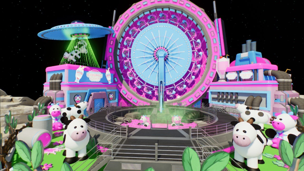 Animal Collider Ride Cosmic Cow SciFi Collider Ride - Workshop - Planet Coaster 2