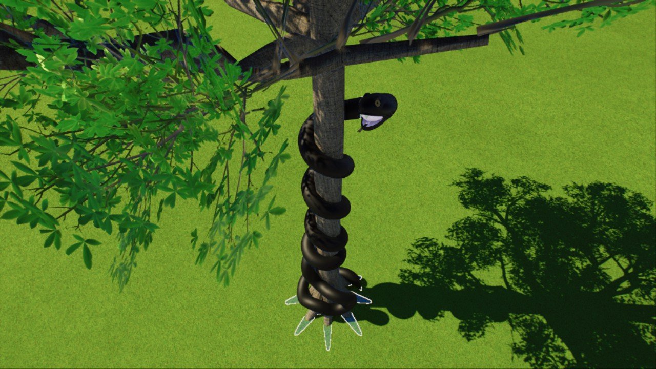 Snake on tree