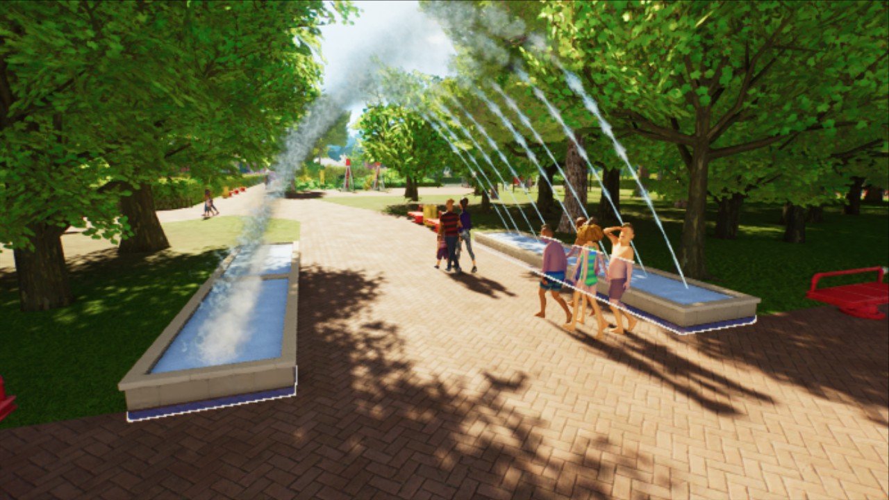 Fountain scenery item
