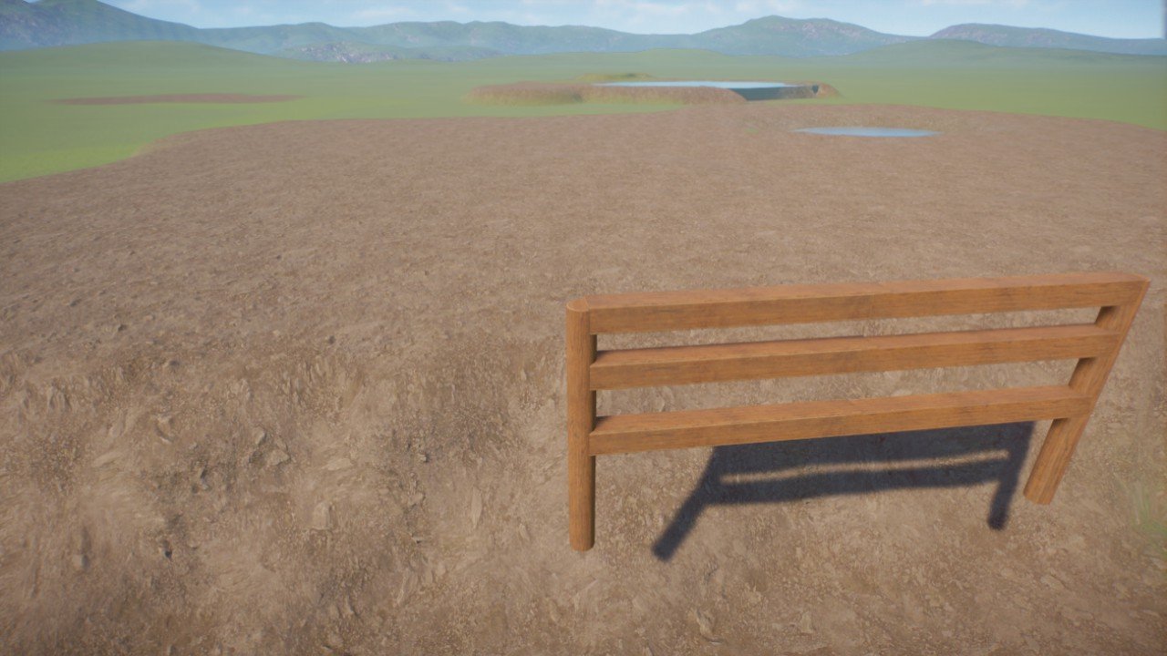 Fence made out of wood