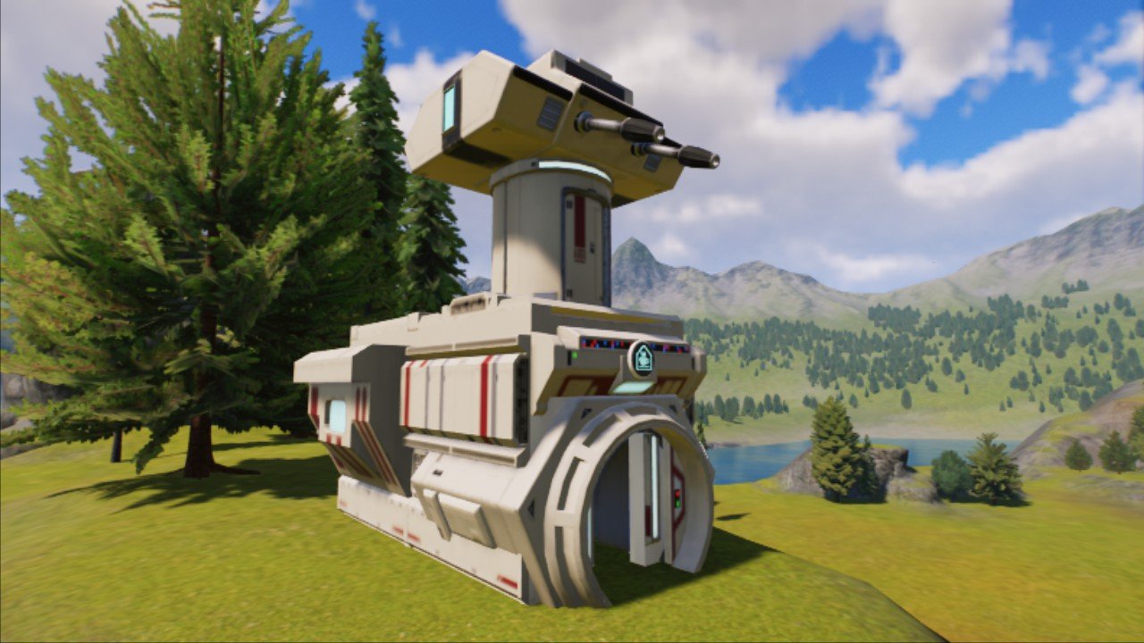 Sci-Fi Staff Building Shell