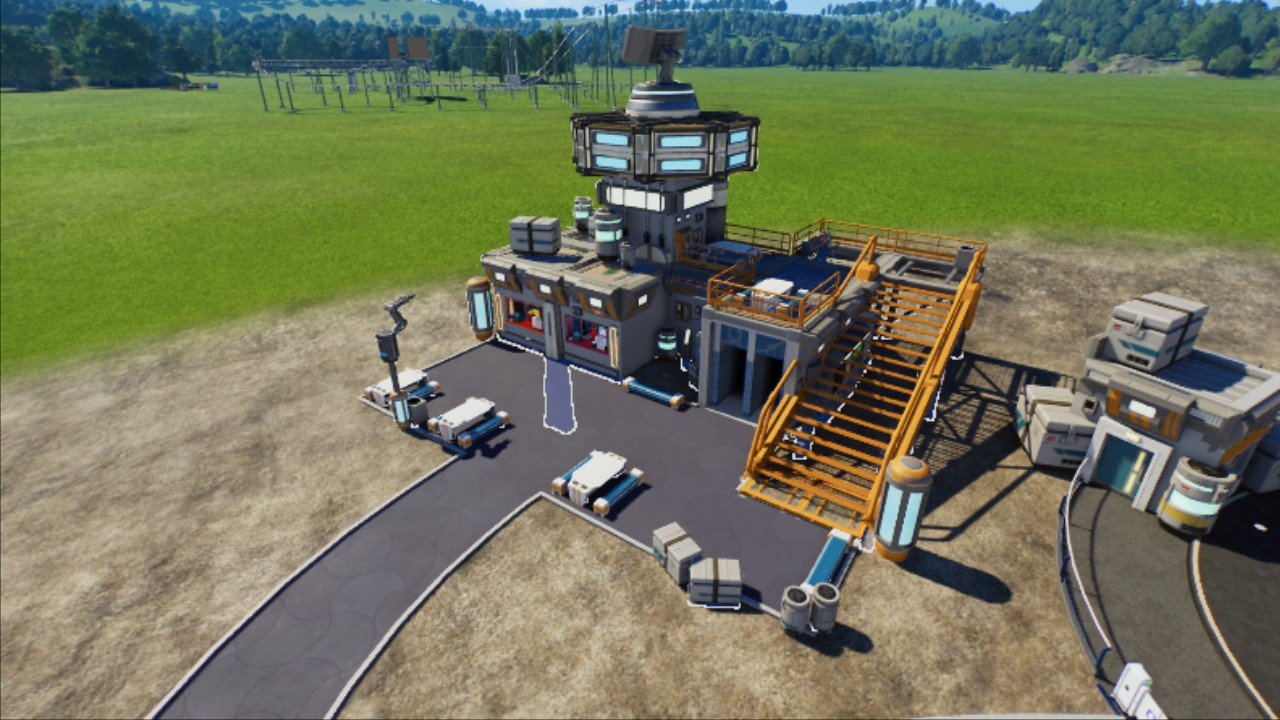 Scifi food plaza