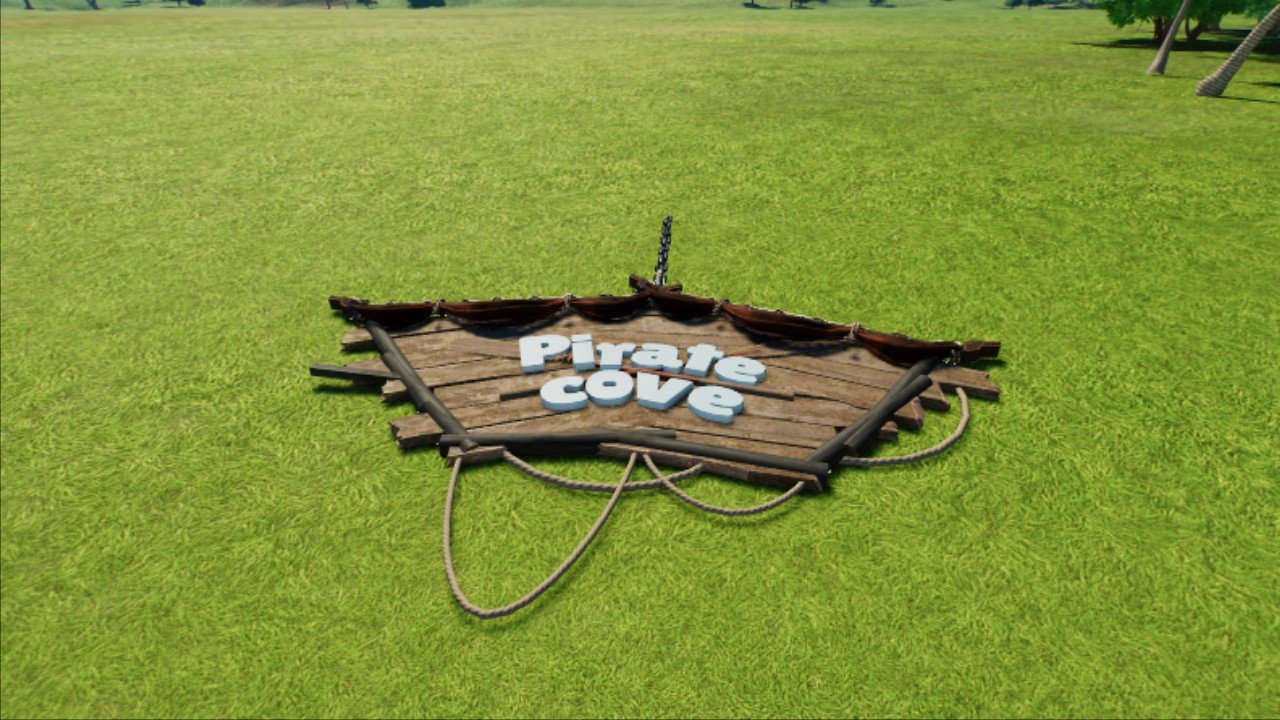 pirate cove hanging sign