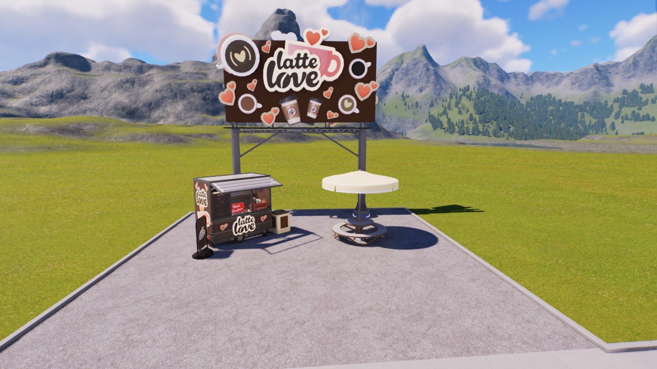 Latte Love Stall - Workshop - Planet Coaster 2