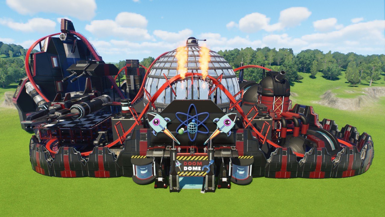 Doom Dome - Sci-fi themed Coaster by BlueRoosterUK