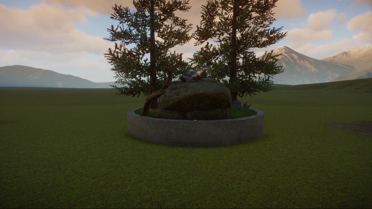Wolf statue