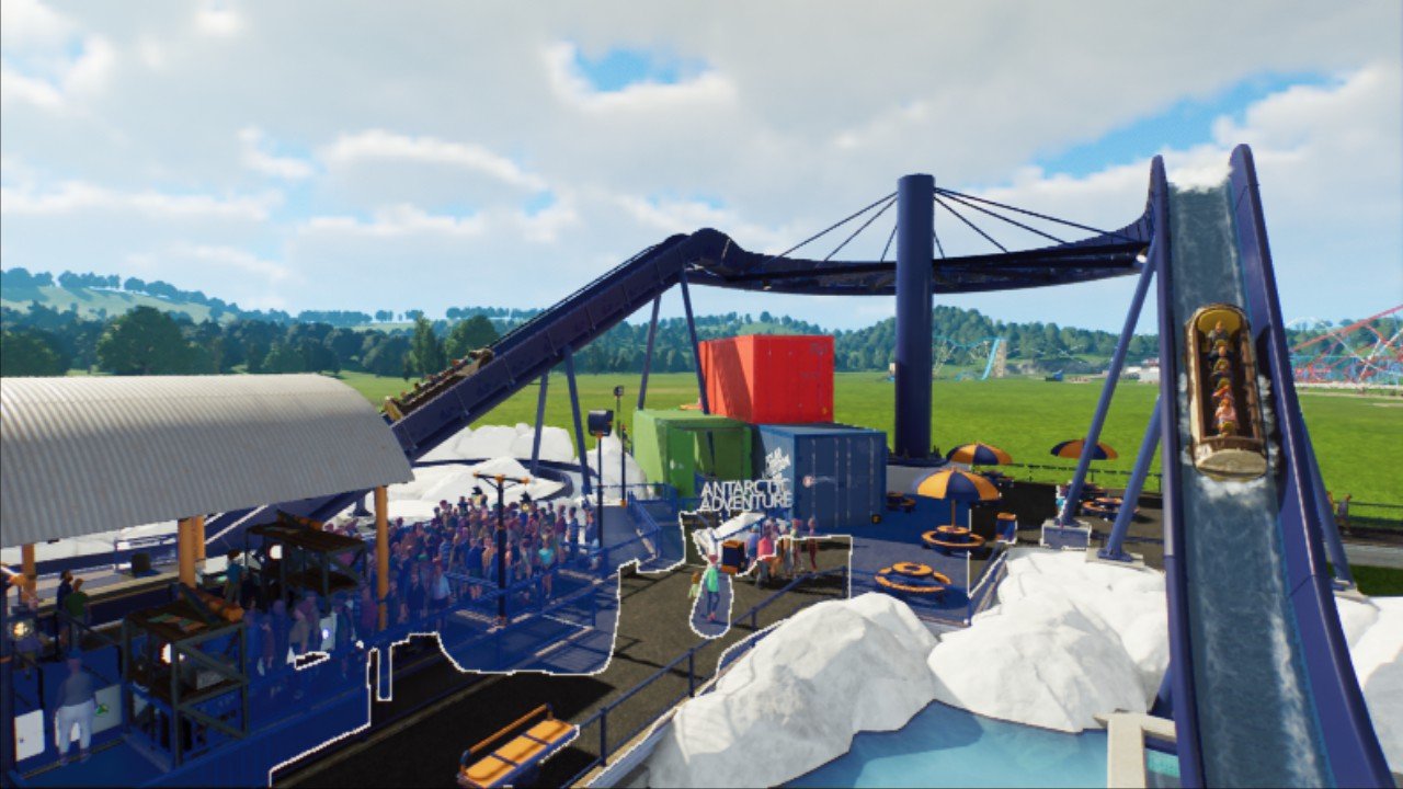 Log Flume Rides Layout Antarctic Adventure - abc rides log flume - Workshop - Planet Coaster 2