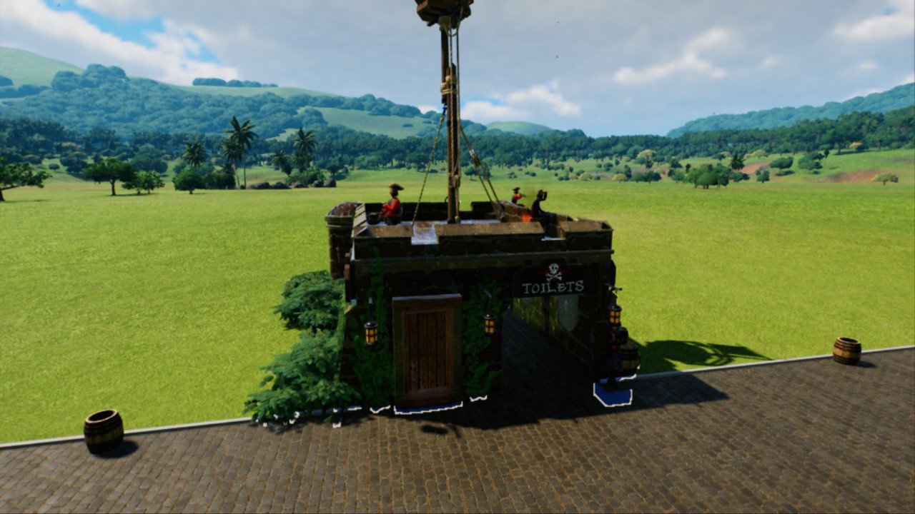 Simple Pirate Toilet Block