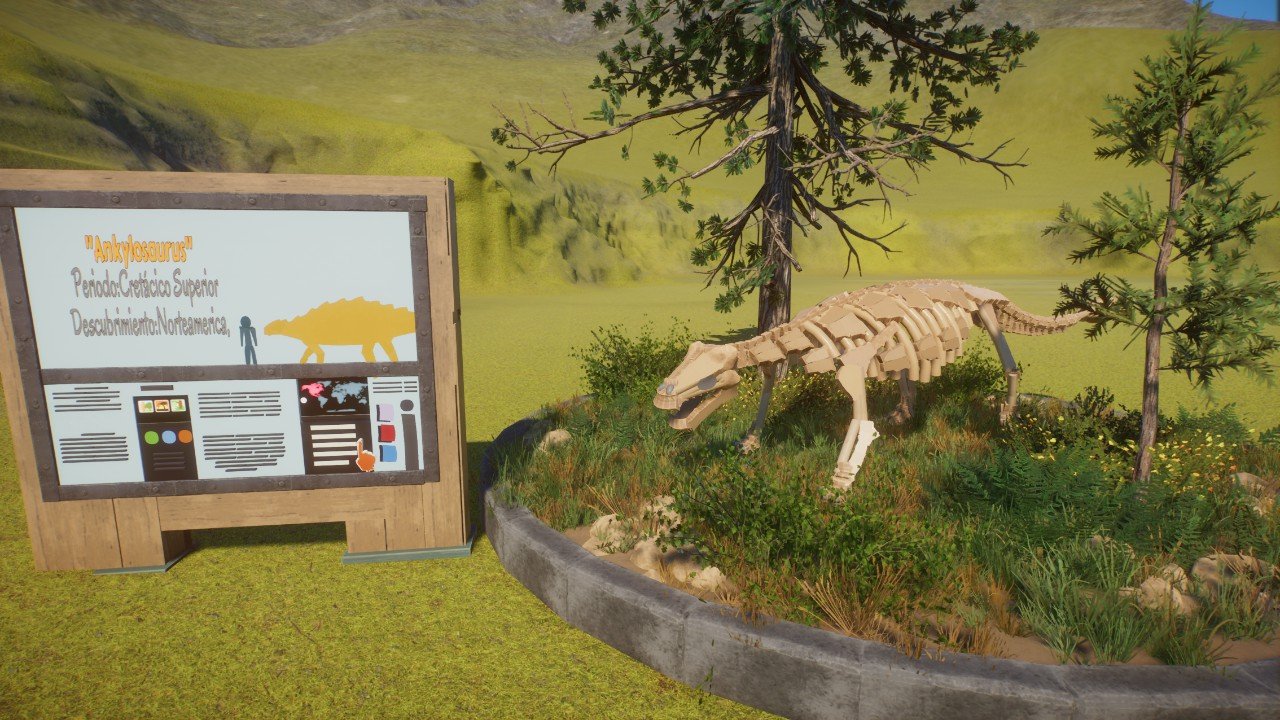 Ankylosaurus exhibit