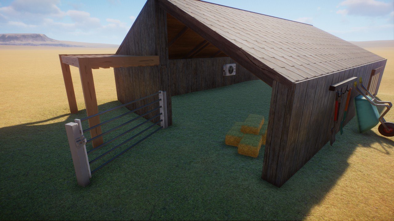 Livestock hard shelter