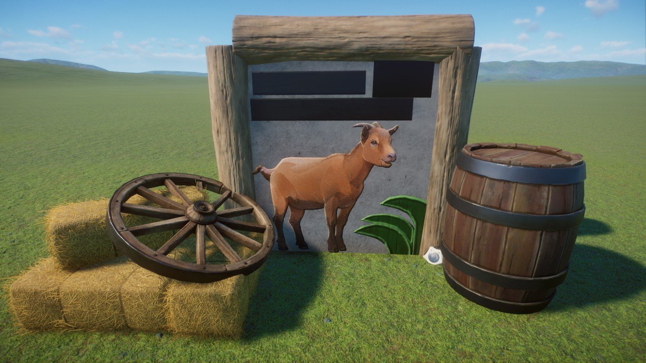 Alpine goat education board
