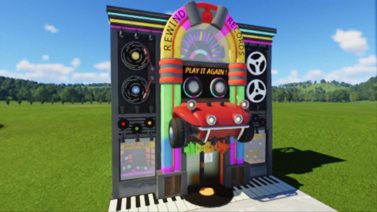 Rewind Records Shop Facade - Workshop - Planet Coaster 2