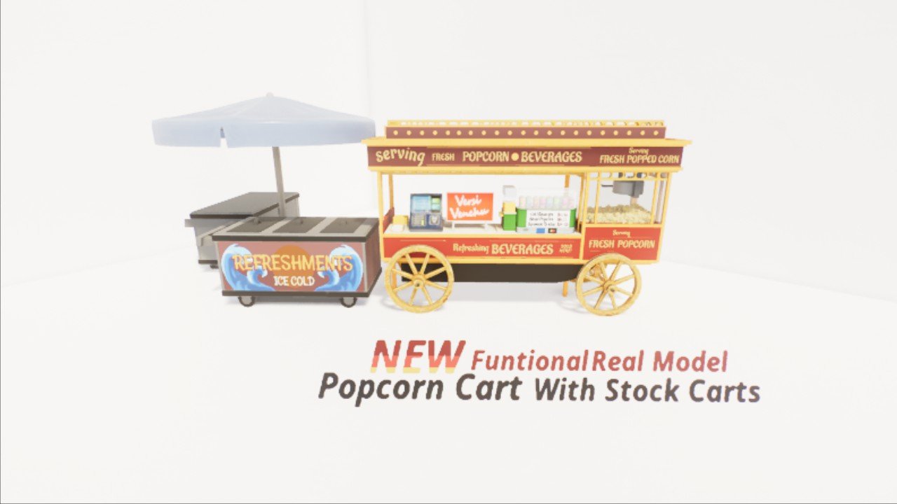 Popcorn Cart NEW