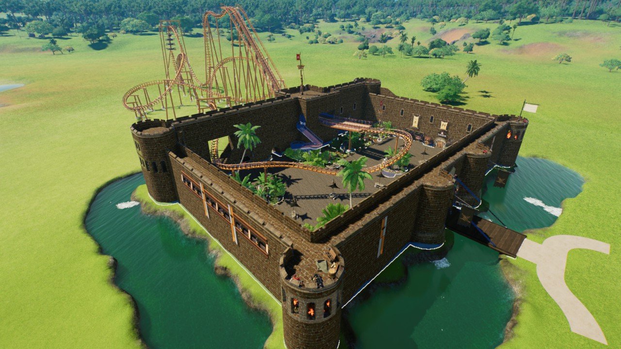 Pirate plaza with Coaster