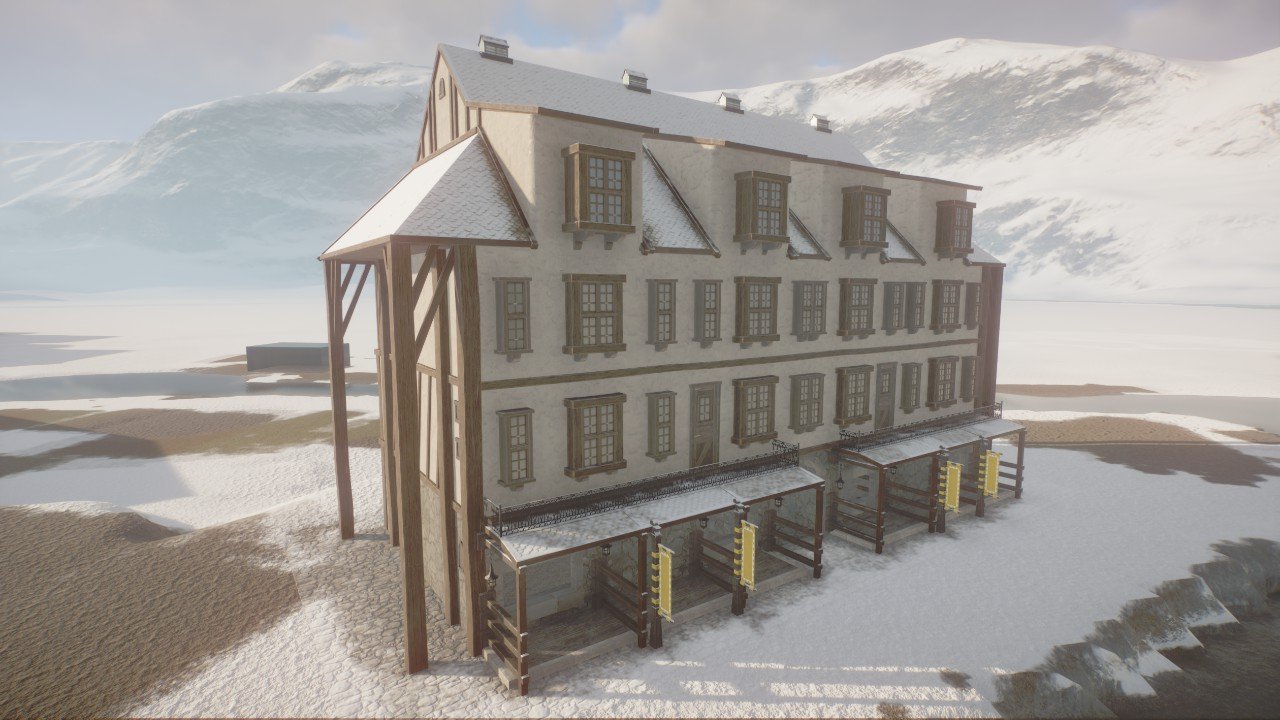 European Townhouse with Shops