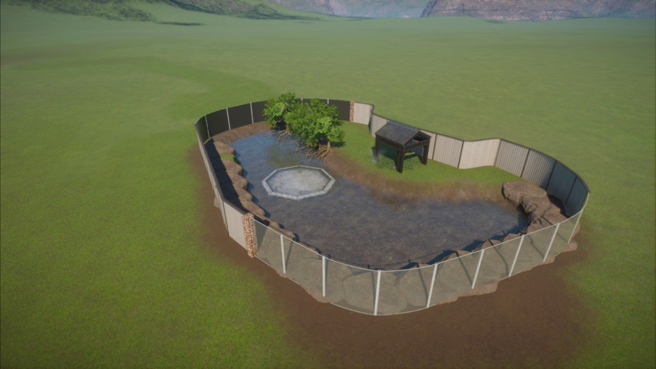 Flamingo enclosure