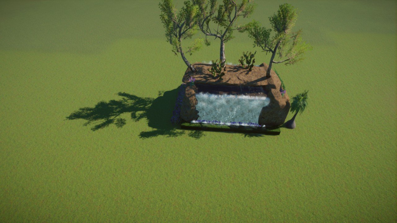 Waterfall garden